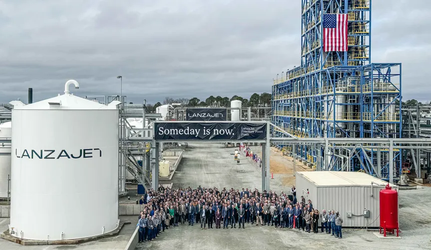 منشأة لإنتاج وقود الطائرات في مدينة سوبرتون بولاية جورجيا الأميركية