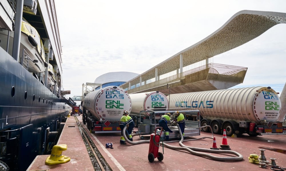 تزويد السفن بالغاز المسال