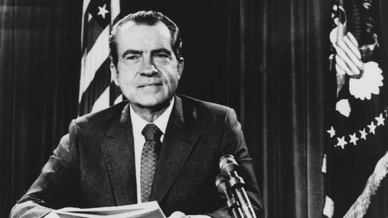 الرئيس الأميركي الأسبق ريتشارد نيكسون