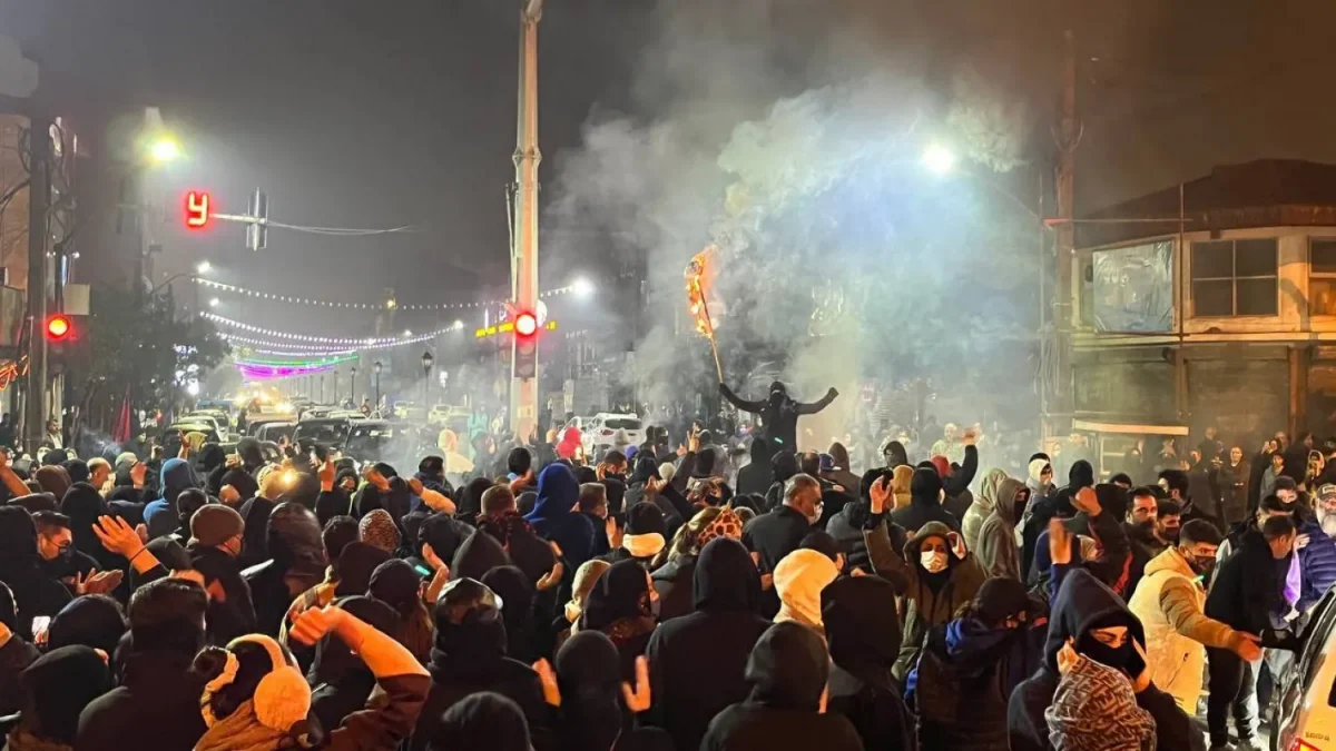 جانب من المظاهرات في إيران