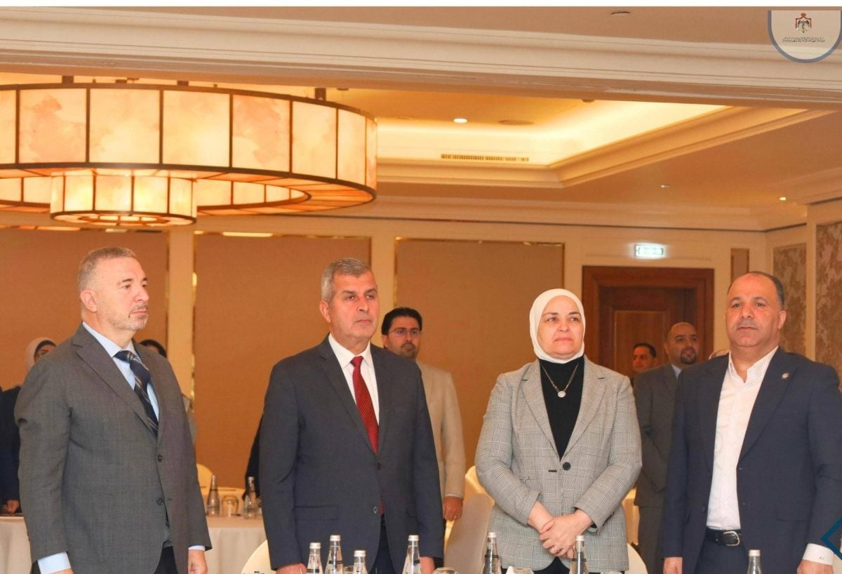 جانب من اللقاء برعاية وزير الطاقة الأردني الدكتور صالح الخرابشة