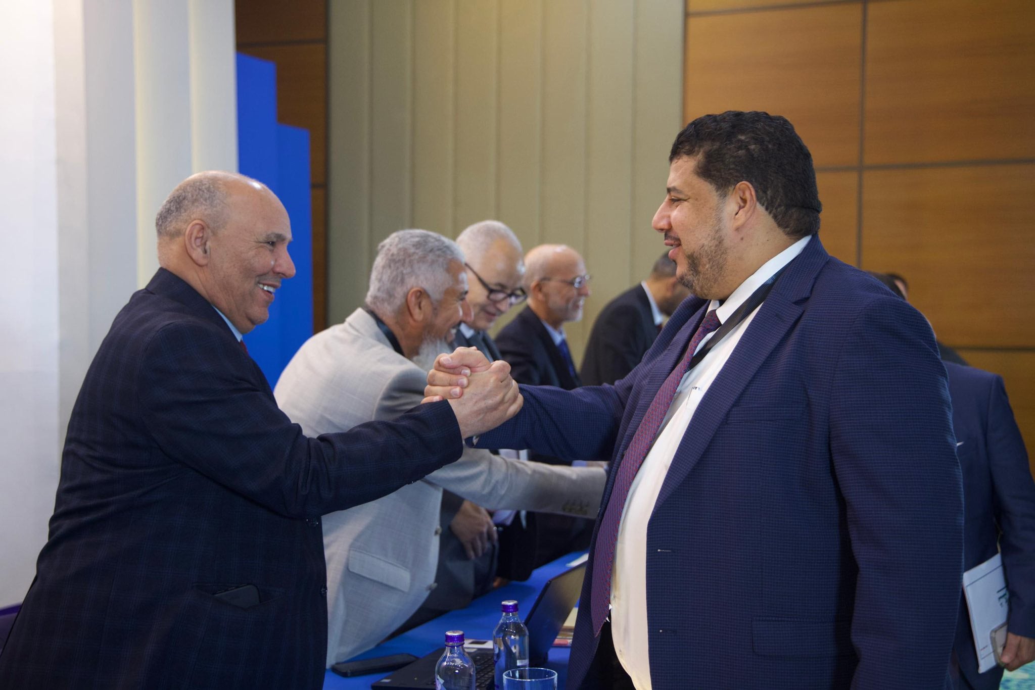 من مراسم إعلان نتائج جولة تراخيص النفط والغاز في ليبيا- الصورة من المؤسسة الوطنية للنفط