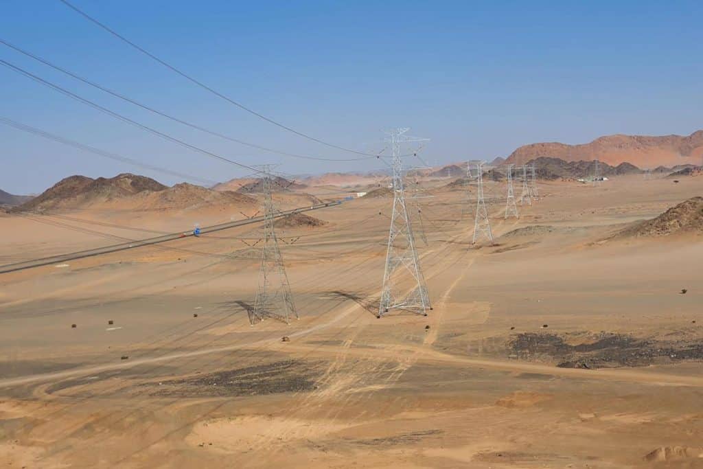 شبكات كهرباء في السعودية