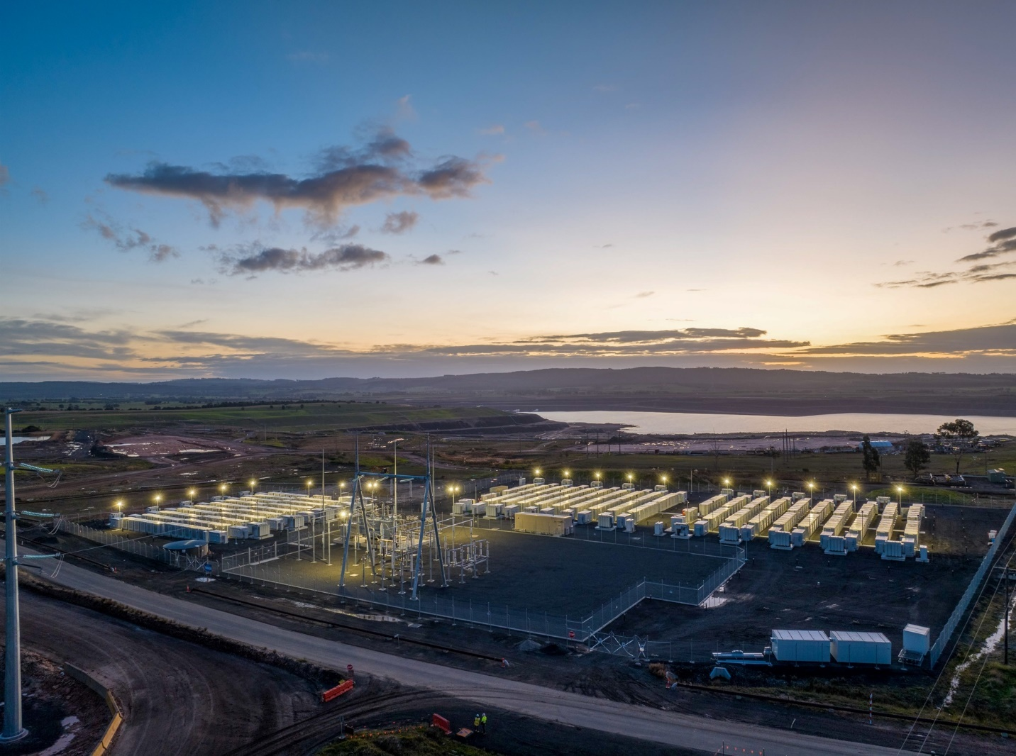 محطة لتخزين الكهرباء بالبطاريات في ولاية فيكتوريا الأسترالية