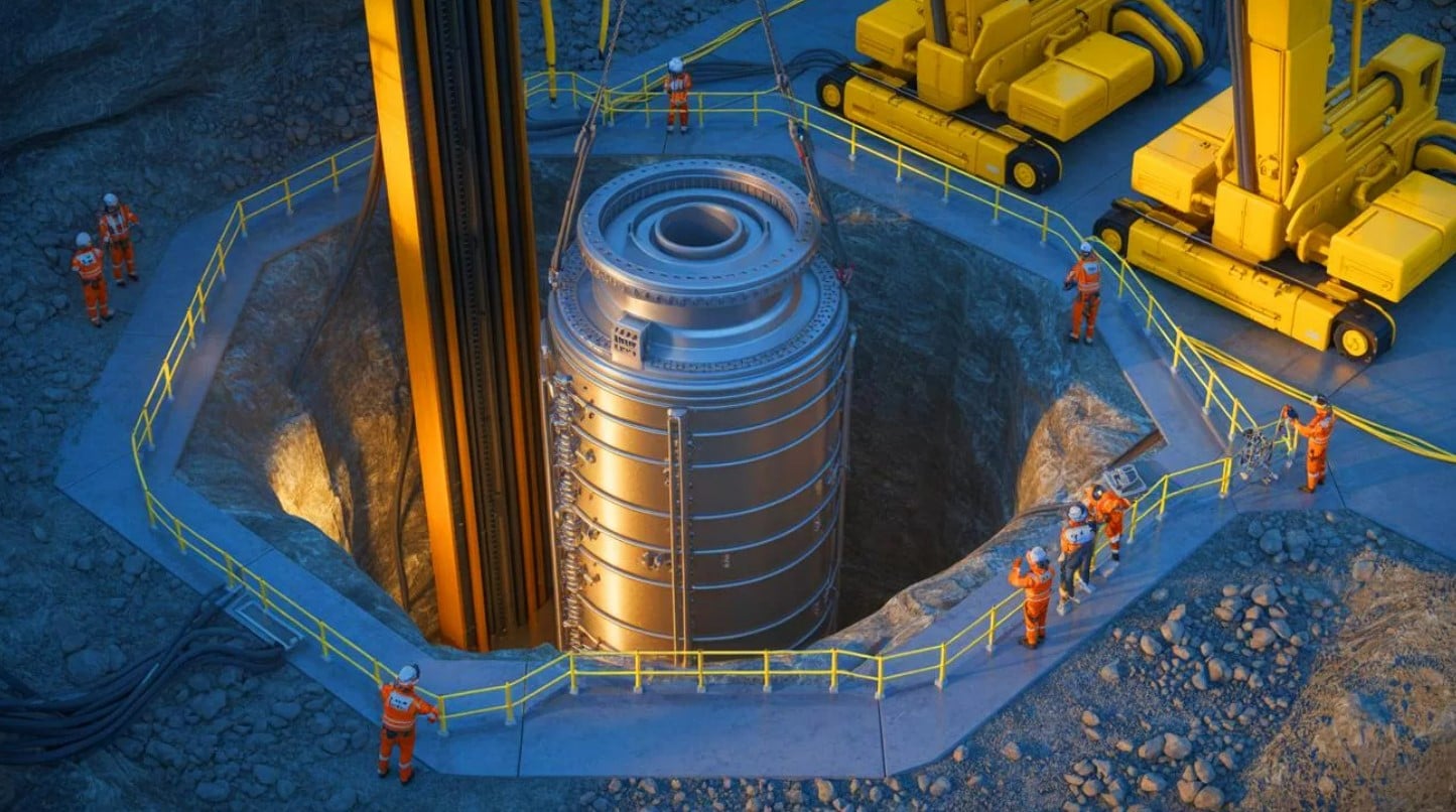 تصميم لمفاعل شركة ديب فيشن تحت الأرض 