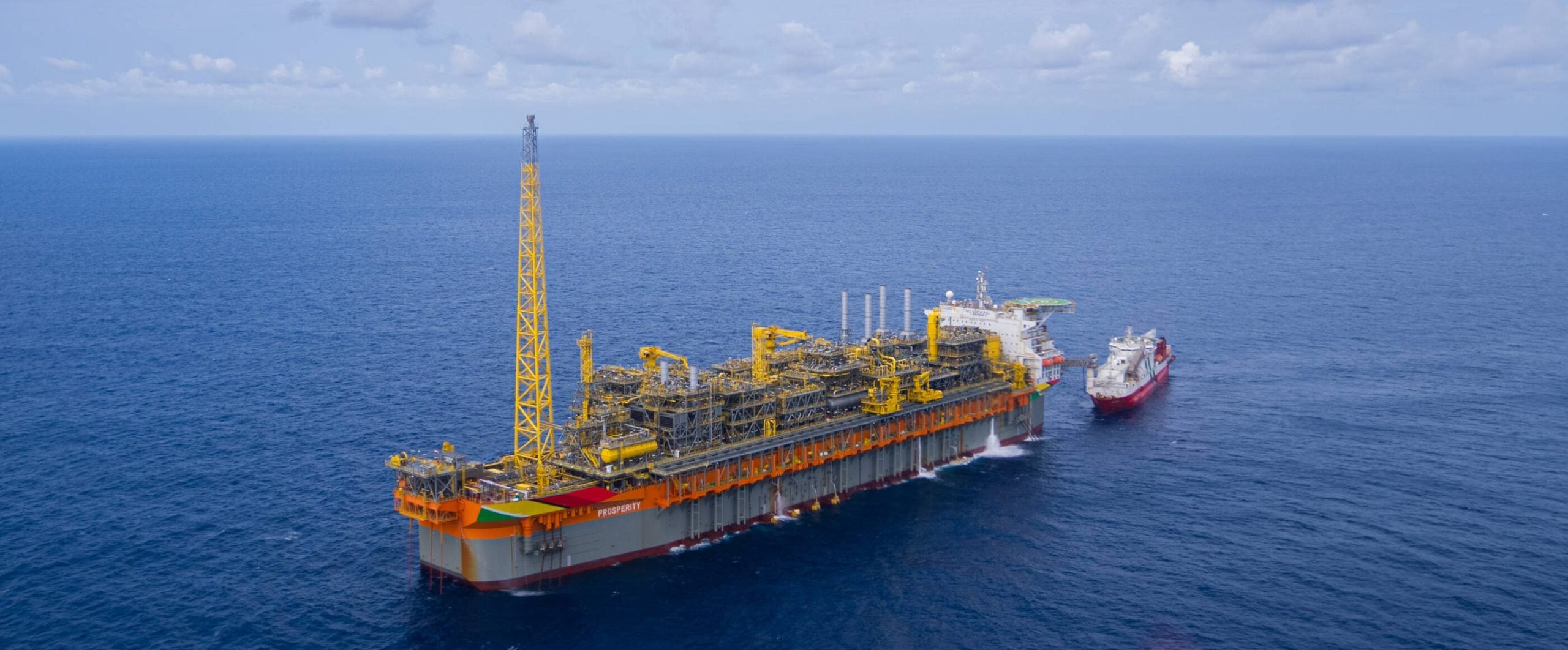 منصة نفطية تابعة لشركة إكسون موبيل في غايانا