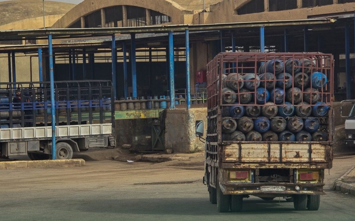 أحد مخازن غاز النفط المسال في سوريا