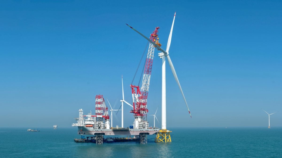 جانب من هيكل التوربين الجديد