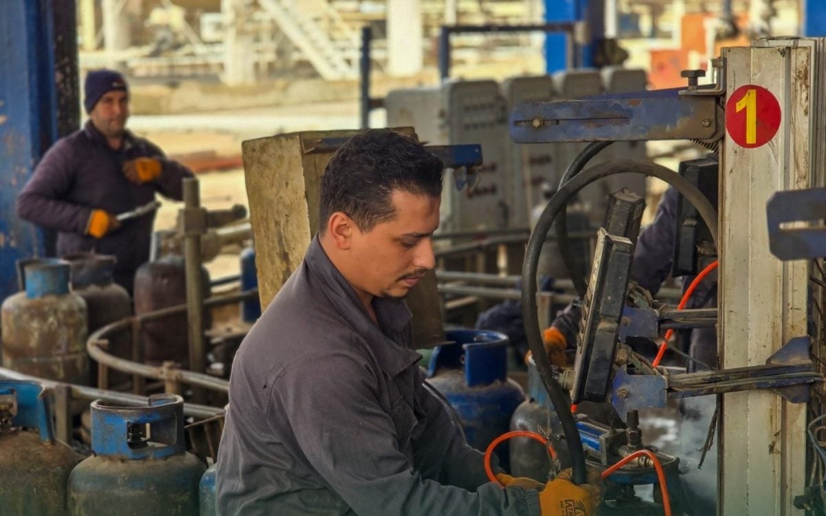 أحد مخازن غاز النفط المسال في سوريا