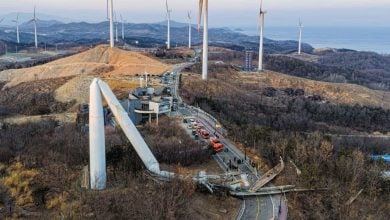 Photo of انهيار توربين رياح في كوريا الجنوبية.. عمره 20 عامًا (صور)
