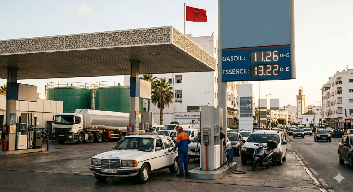 محطة وقود قي المغرب