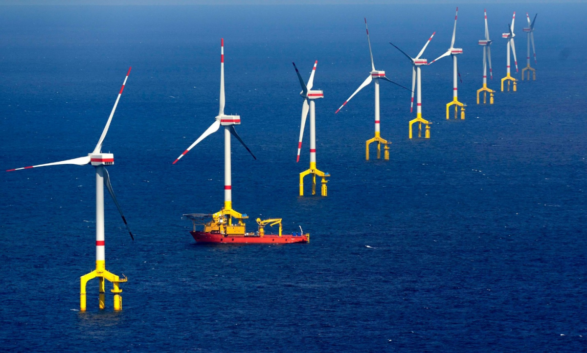 مزرعة الرياح بارد أوفشور 1 في بحر الشمال الألماني