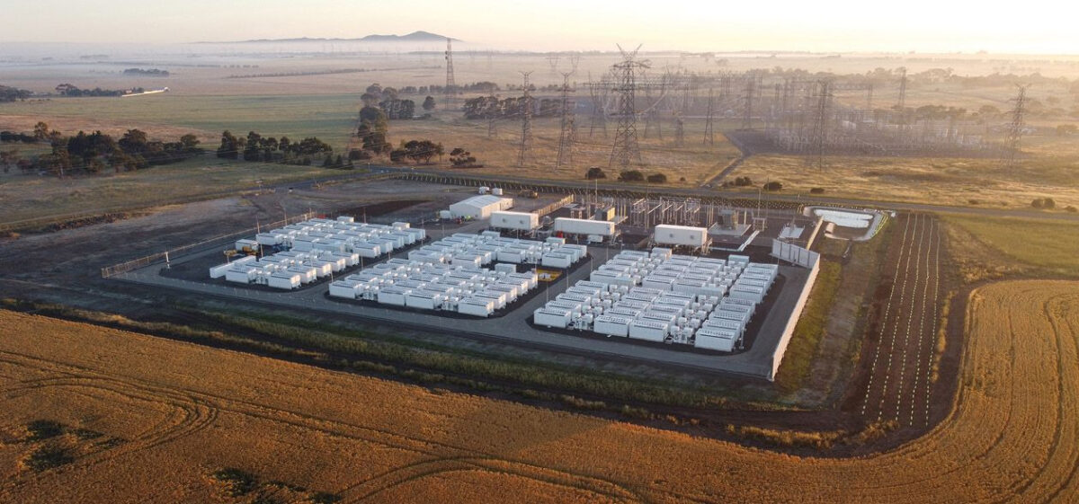 محطة لتخزين الكهرباء بالبطاريات في ولاية فيكتوريا الأستراليا