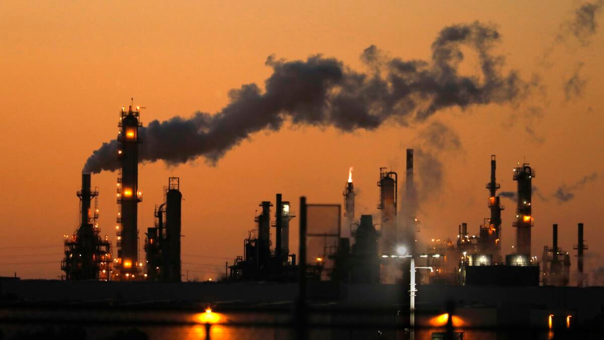 مصفاة فيليبس 66 في مدينة ويلمنغتون بولاية كاليفورنيا