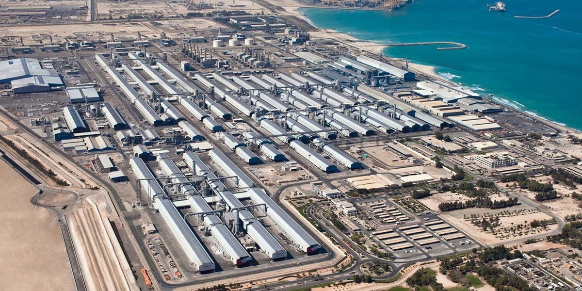 منشآت التصنيع في شركة الإمارات العالمية للألومنيوم