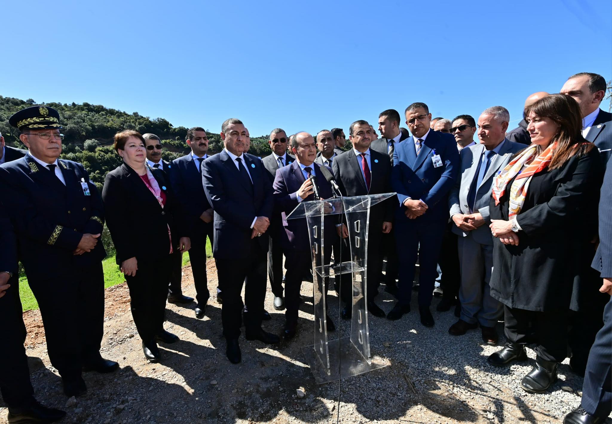 من مراسم إطلاق أعمال مشروع منجم تالة حمزة في الجزائر