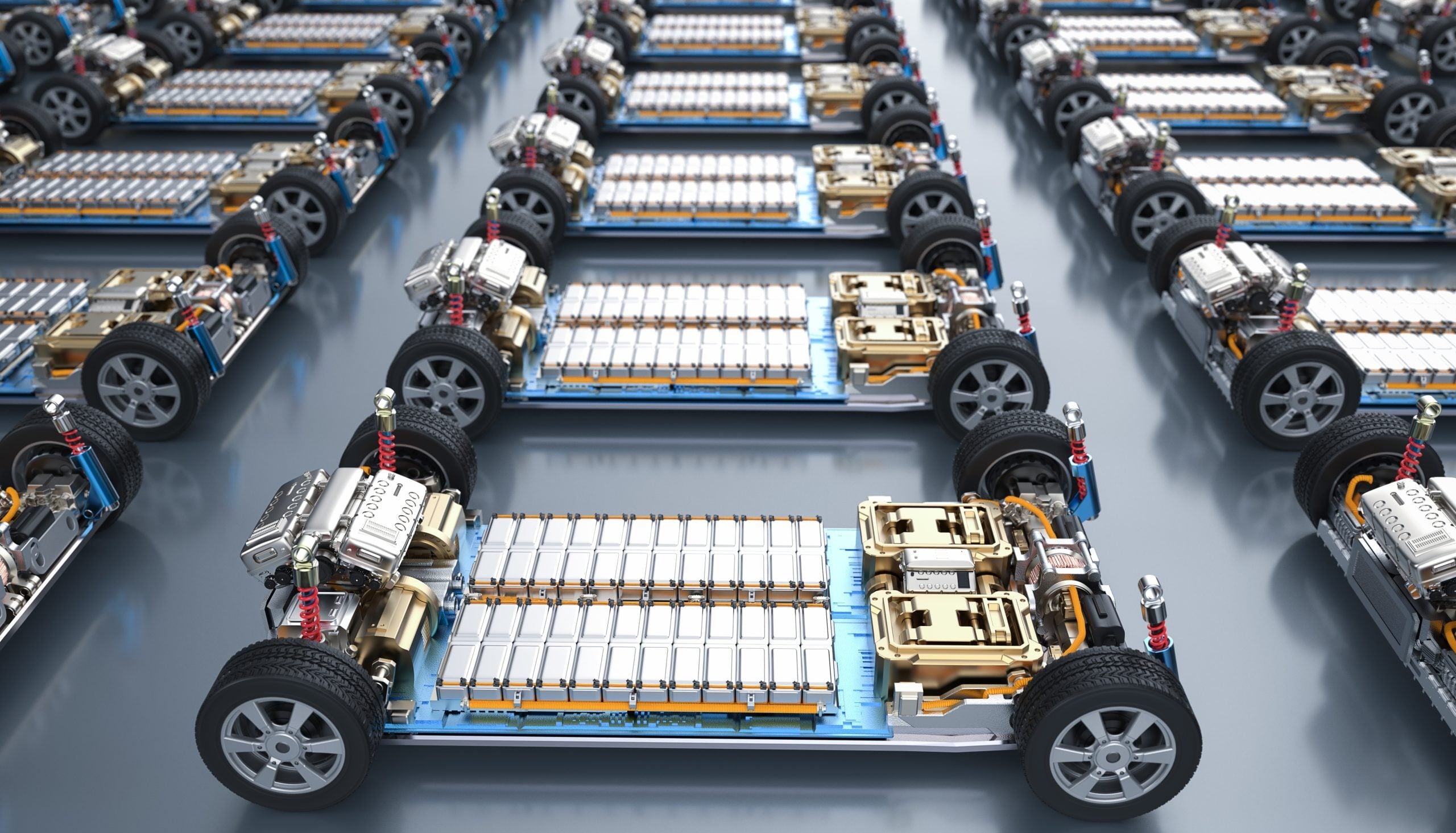 بطاريات سيارة كهربائية