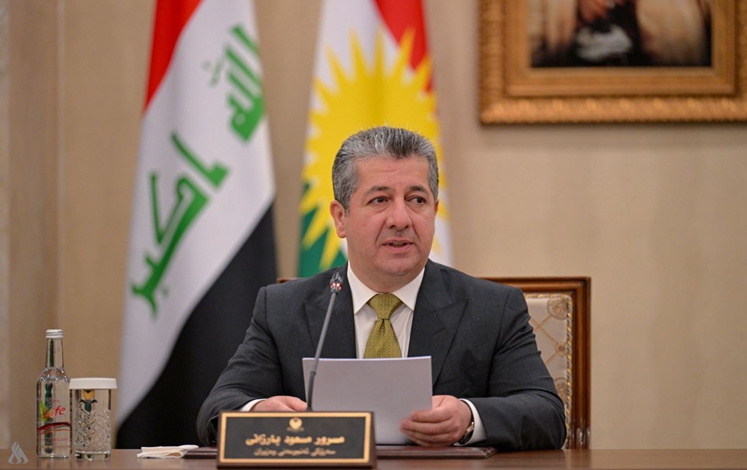 رئيس حكومة إقليم كردستان مسرور بارزاني 