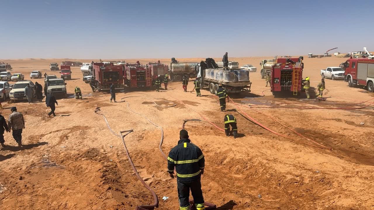 حريق حقل الشرارة