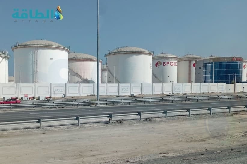 مخزونات المنتجات النفطية في الفجيرة 