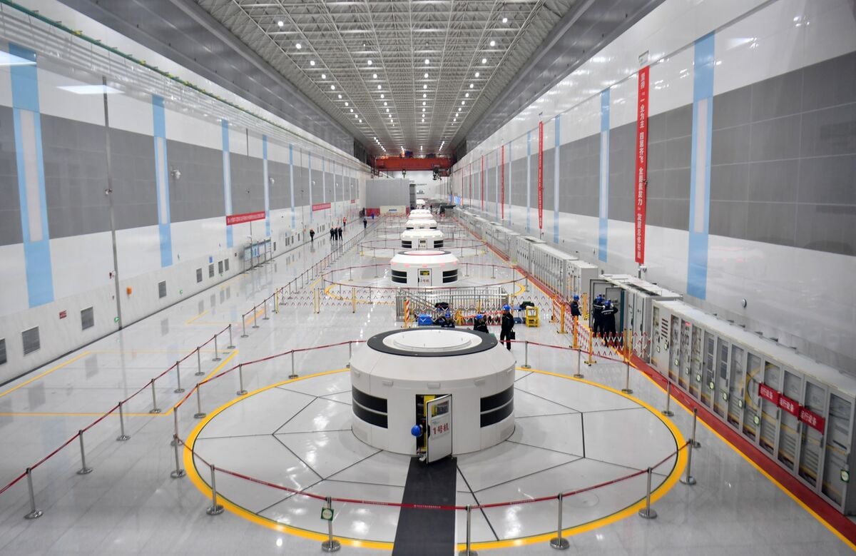 محطة كهرومائية في مدينة فنغنينغ بالصين