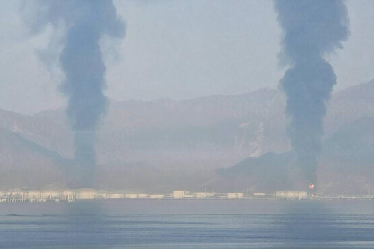 الحريق في ميناء الفجيرة