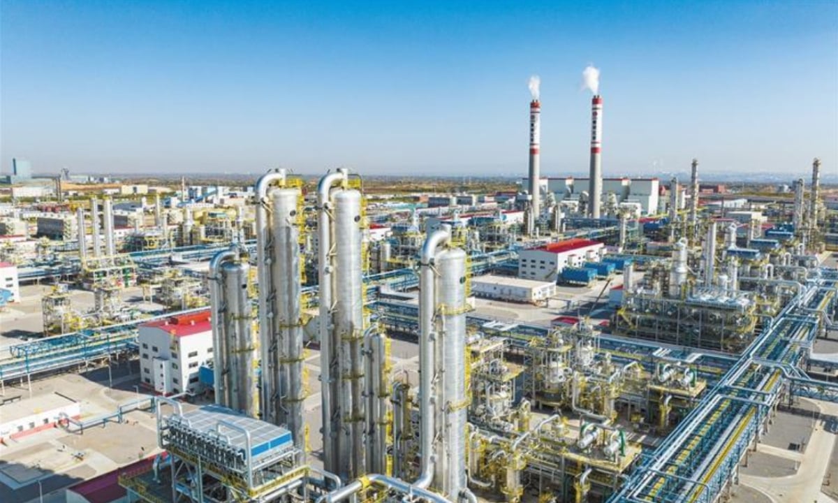 قطاع الكيماويات المنتَجة من الفحم في الصين