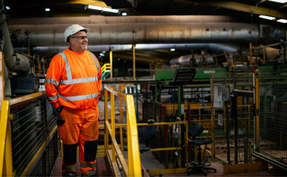 عامل في مصنع الطوب وينربرغر