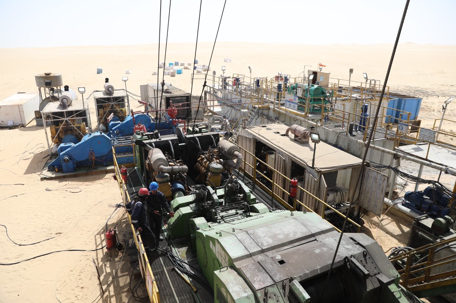 حفر أول بئر بالذكاء الاصنطاعي في ليبيا- الصورة من المؤسسة الوطنية للنفط