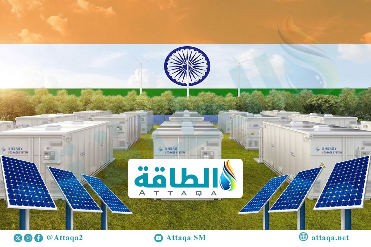الطاقة الشمسية وبطاريات التخزين في الهند