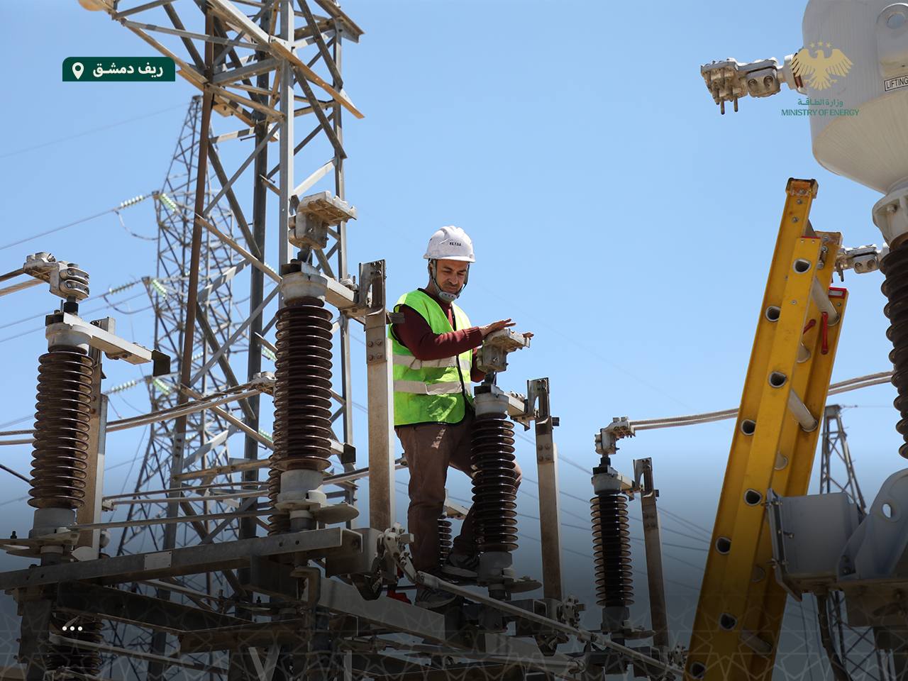 أعمال صيانة في شبكة الكهرباء السورية