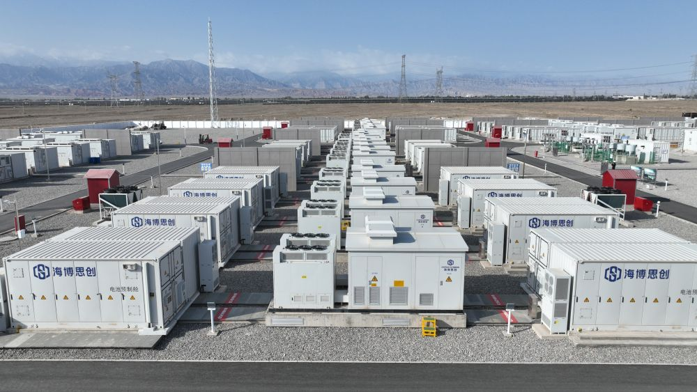 مشروع تخزين الكهرباء بالبطاريات في مقاطعة قانسو بالصين 