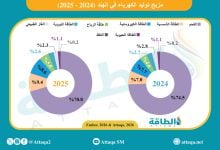 Photo of مزيج توليد الكهرباء في الهند خلال 2025.. كم تبلغ حصة الفحم؟ (إنفوغرافيك)