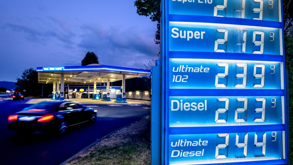 محطة وقود في ألمانيا 