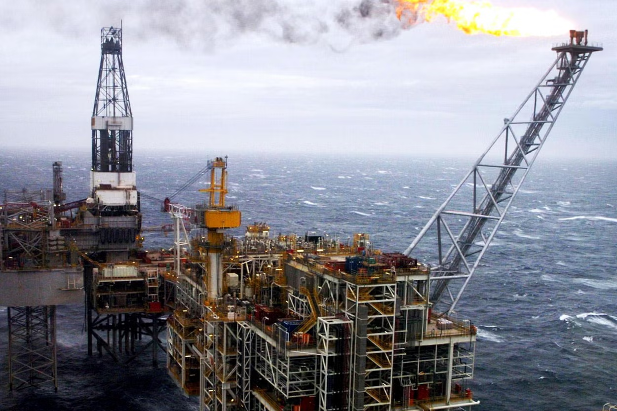 منصة نفطية في بحر الشمال البريطاني