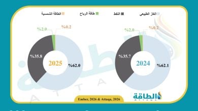 Photo of مزيج توليد الكهرباء في الكويت خلال 2025.. هيمنة للغاز والنفط (إنفوغرافيك)