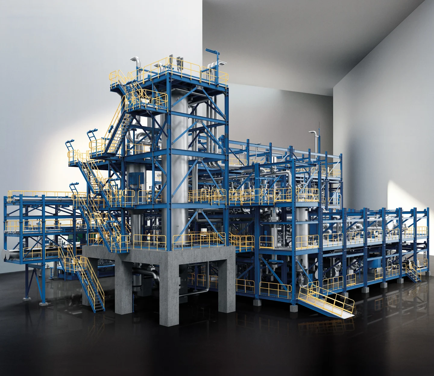 تصميم لمنشأة أمونيا خضراء