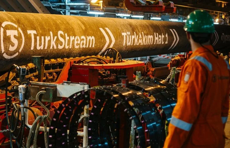 جانب من خط أنابيب ترك ستريم