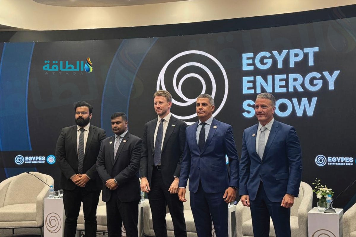  الرئيس التنفيذي لـ"نسر" العالمية خلال مشاركته في مؤتمر ومعرض مصر الدولي للطاقة "إيجبس 2026"