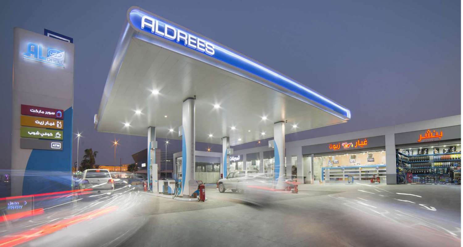 إحدى محطات الوقود التابعة لشركة الدريس