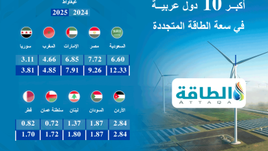 Photo of أكبر 10 دول عربية في سعة الطاقة المتجددة 2025.. السعودية تتصدر لأول مرة