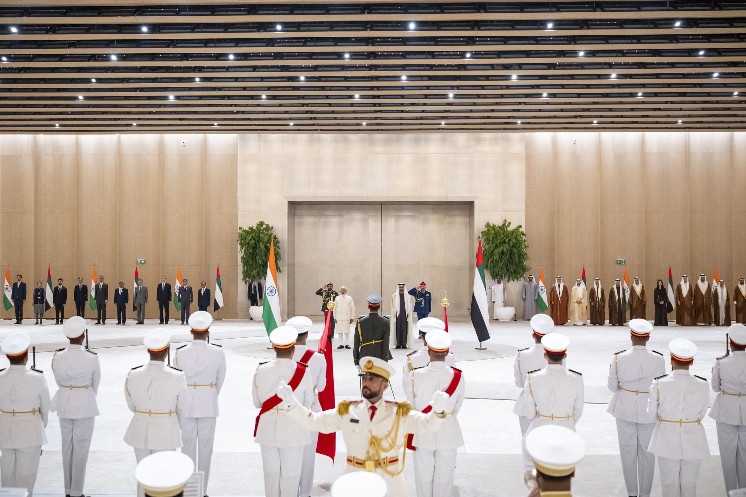 جانب من المباحثات الإماراتية الهندية