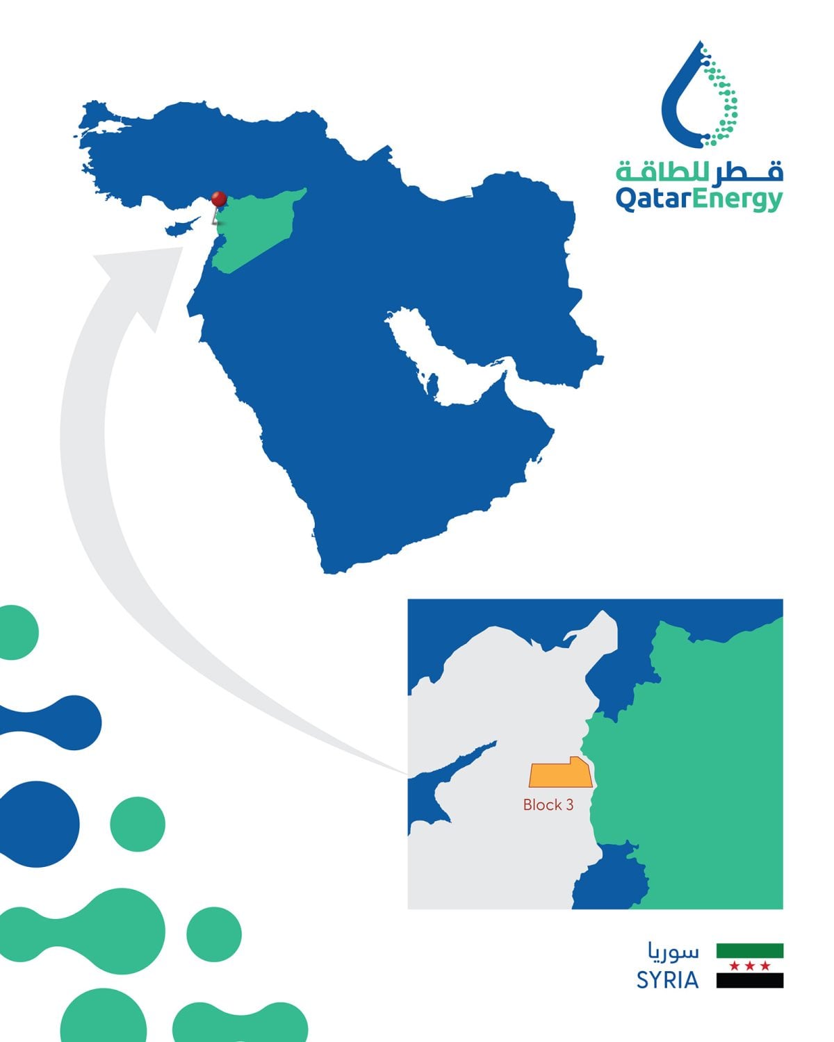 خريطة تظهر مكان المنطقة البحرية المستهدفة للتنقيب