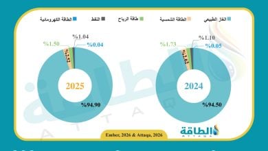 Photo of مزيج توليد الكهرباء في تونس خلال 2025.. الغاز يهيمن (إنفوغرافيك)