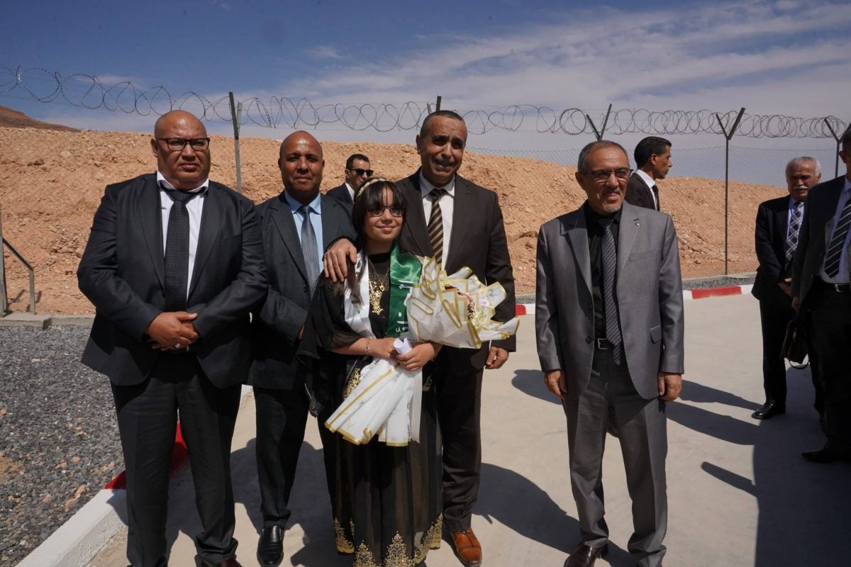 جانب من تدشين محطتي الطاقة الشمسية في الجزائر