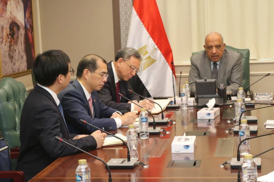 جانب من لقاء وزير الكهرباء المصري ووفد شركة تشاينا إنرجي