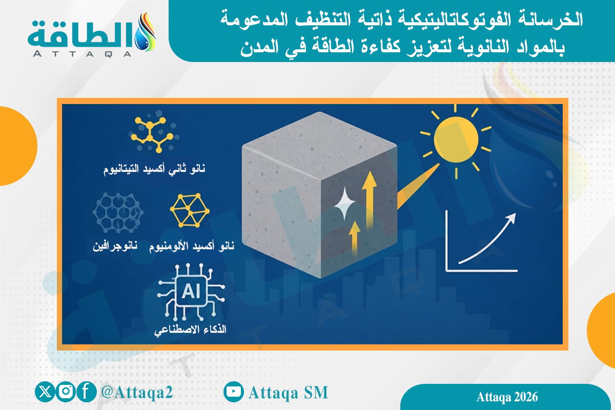 المواد النانوية في الخرسانة الفوتوكاتاليتيكية ذاتية التنظيف