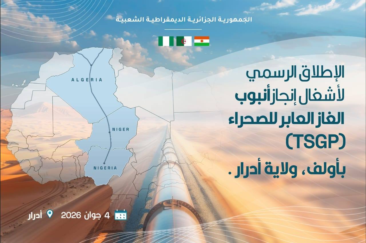 خريطة أنبوب الغاز العابر للصحراء