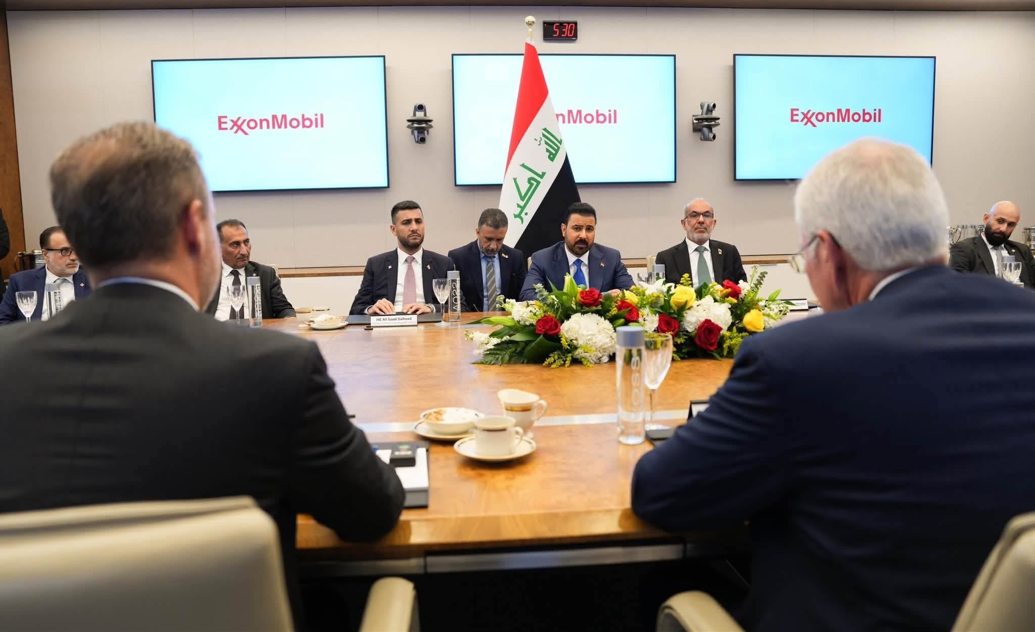 جانب من لقاء رئيس الوزراء العراقي في أميركا