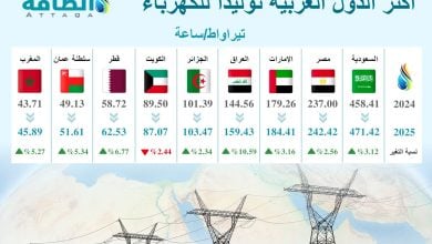 Photo of أكثر الدول العربية توليدًا للكهرباء في 2025 (إنفوغرافيك)